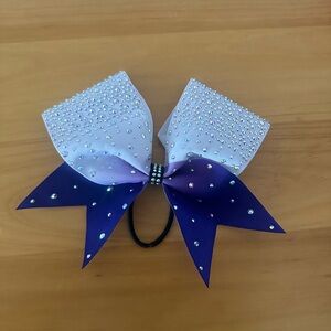 Purple and white ombré cheer/dance bow